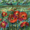 1461 "Field with Poppies" 10"x10"