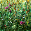 1487 "Meadow Grasses" 3"x6" $950